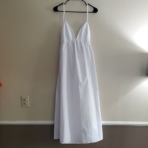 White Spaghetti Strap Maxi Dress